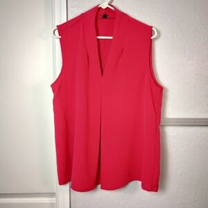 AVA & GRACE Sleeveless Blouse Women's Size XL Pink Boho Bohemian Tank Top